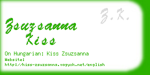 zsuzsanna kiss business card